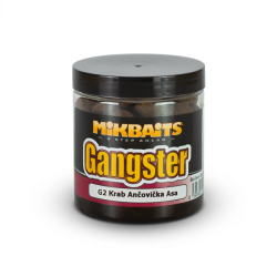 Mikbaits Gangster boilie v dipu G2 Krab Ančovička Asa 250ml