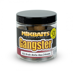 Mikbaits Gangster boilie rozpustné G2 Krab Ančovička Asa 250ml/24mm