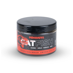 Mikbaits Catfish boilie v dipu 500ml 50x30mm  Zraněný úhoř