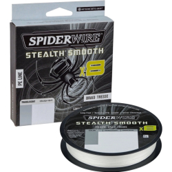 Pletená šňůra SpiderWire Stealth Smooth8 průhledná 150m