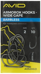 Avid Carp Háčky Armorok Hooks Wide Gape Barbless