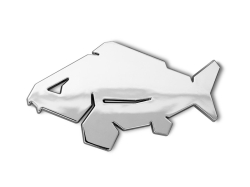 Delphin 3D nálepka CARP chrom