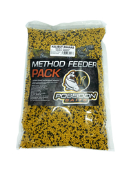 Poseidon Baits Method Feeder set 800g + 200ml booster-Halibut/Ananas