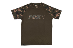 Fox Triko Camo Khaki Chest Print T-Shirt