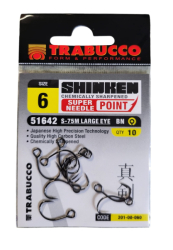 Trabucco háčky s očkem Shinken Hooks S-75M