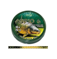 Katran Ztužená návazcová šňůrka Coated braided hook links ASPID 6 15lb 10m